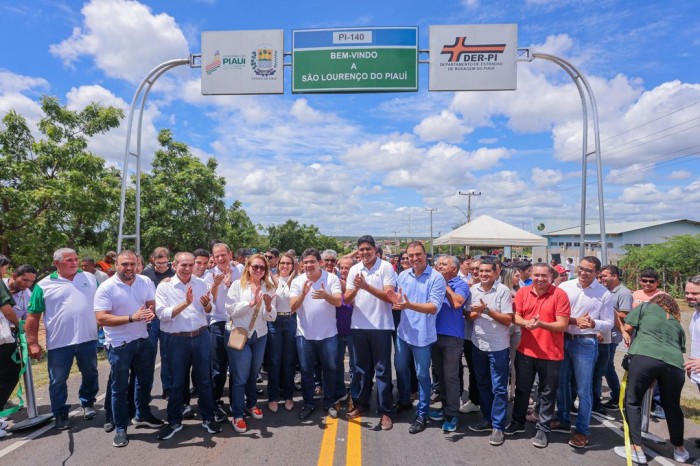 Governador entrega mais de 100 km de rodovias recuperadas e autoriza obras em São Lourenço do Piauí