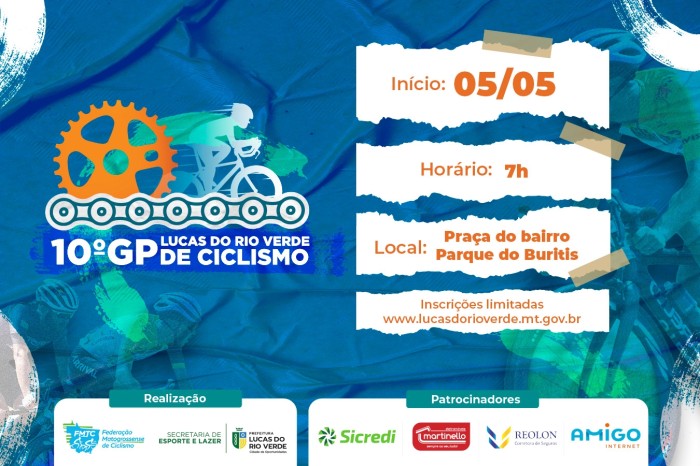 Esporte está com inscrições abertas para o 10º GP de Ciclismo