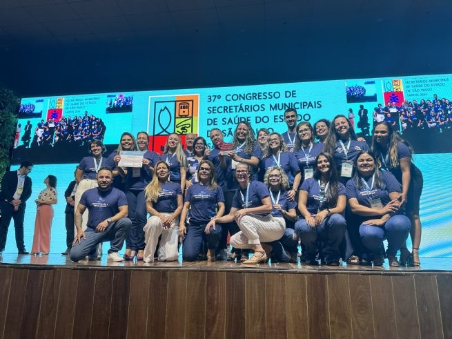 São Sebastião conquista prêmio no 37° Congresso de Secretários Municipais de Saúde do Estado