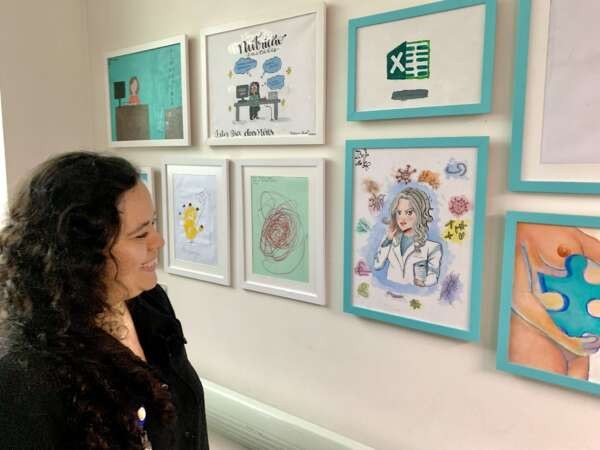 Valorização de pessoas: HGWA recebe instalação de arte de filhos de trabalhadoras da unidade