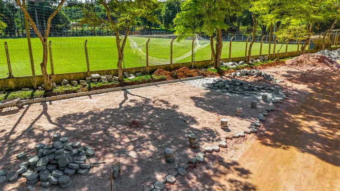 Prefeitura inicia calçamento no entorno do Estádio de Nossa Senhora das Graças