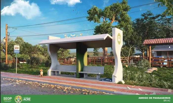 Acre investe em infraestrutura viária com a construção de 22 abrigos ao longo da BR-364
