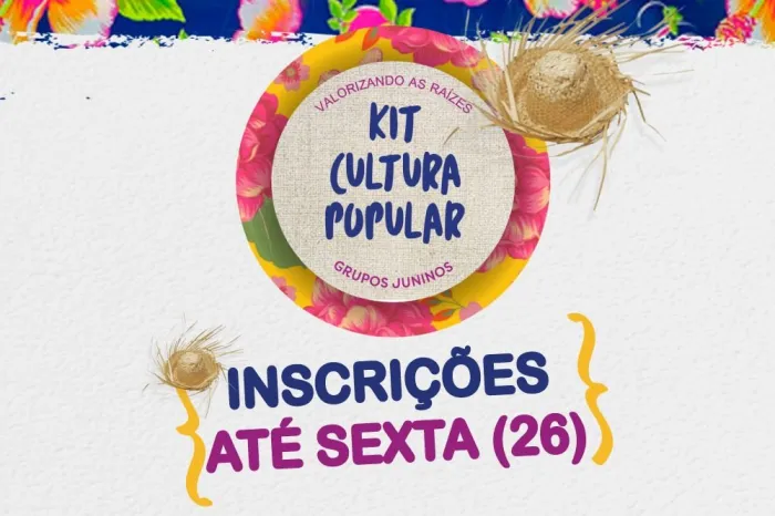 Inscrições para o edital Kit Cultura Popular seguem até esta sexta (26)