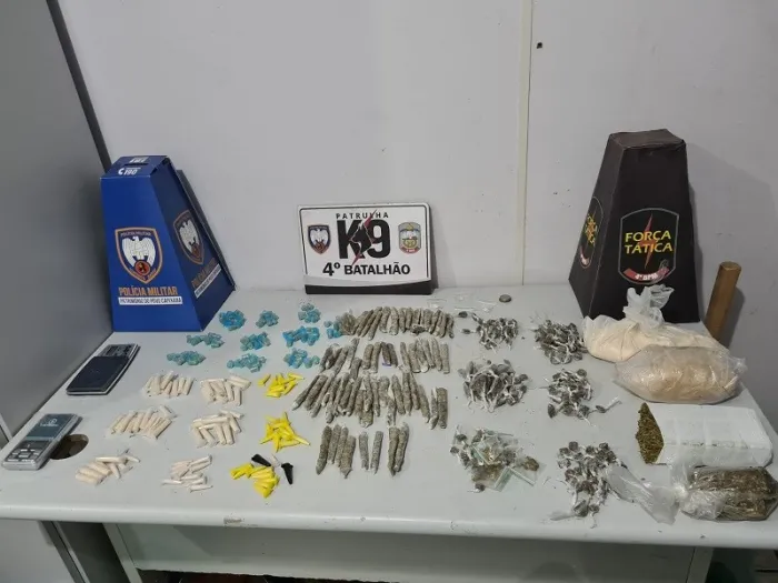 Força Tática do 4º BPM apreende drogas em Vila Velha