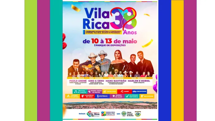 Crédito:Divulgação/Prefeitura de Vila Rica - 