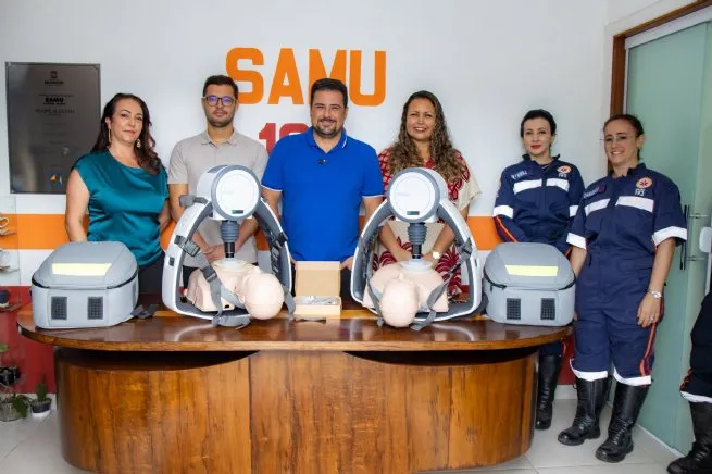 Prefeitura de São Sebastião entrega seis máquinas de compressão torácica para atendimento de emergência pelo Samu