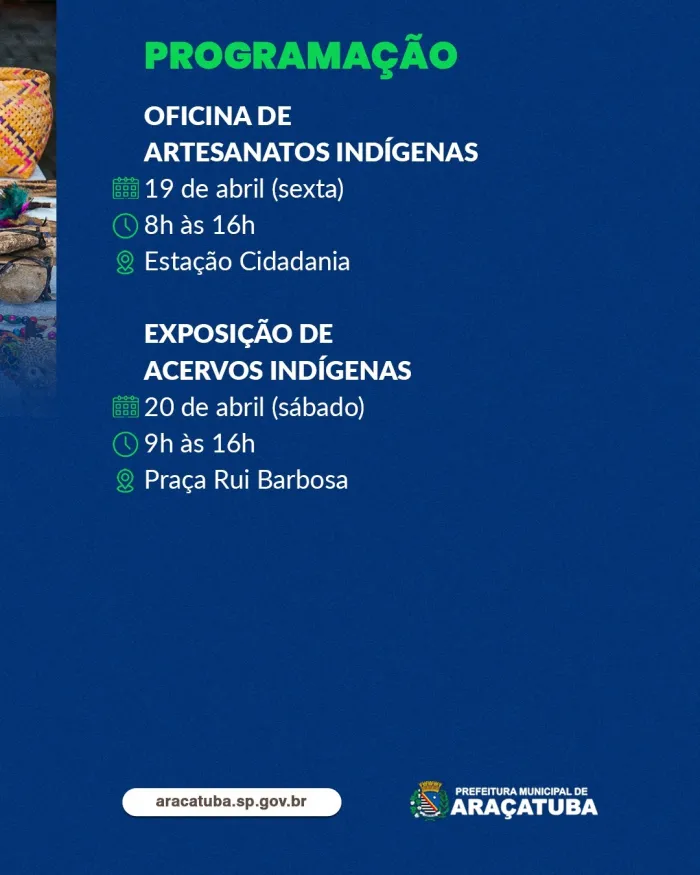 Cultura de Araçatuba promove homenagem ao Dia dos Povos Indígenas
