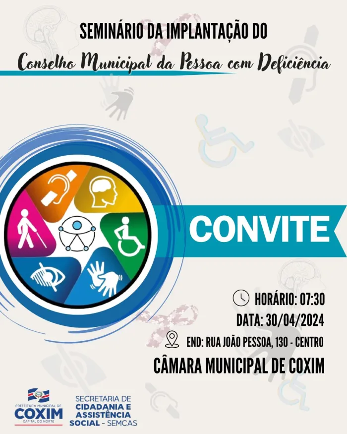 Coxim se prepara para a implantação do Conselho Municipal da Pessoa com Deficiência