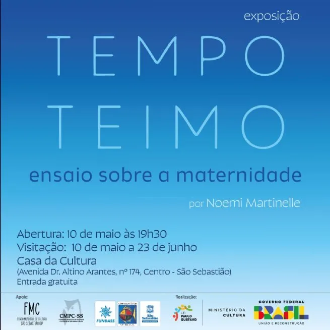 Casa de Cultura de São Sebastião recebe a exposição ‘Tempo Teimo’