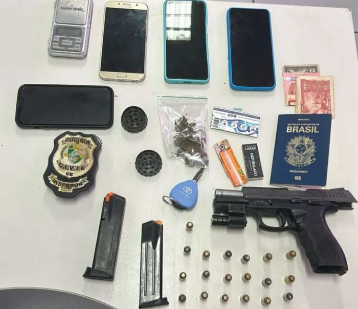 Chefe de grupo criminoso é preso com arma pela Polícia Civil na Capital