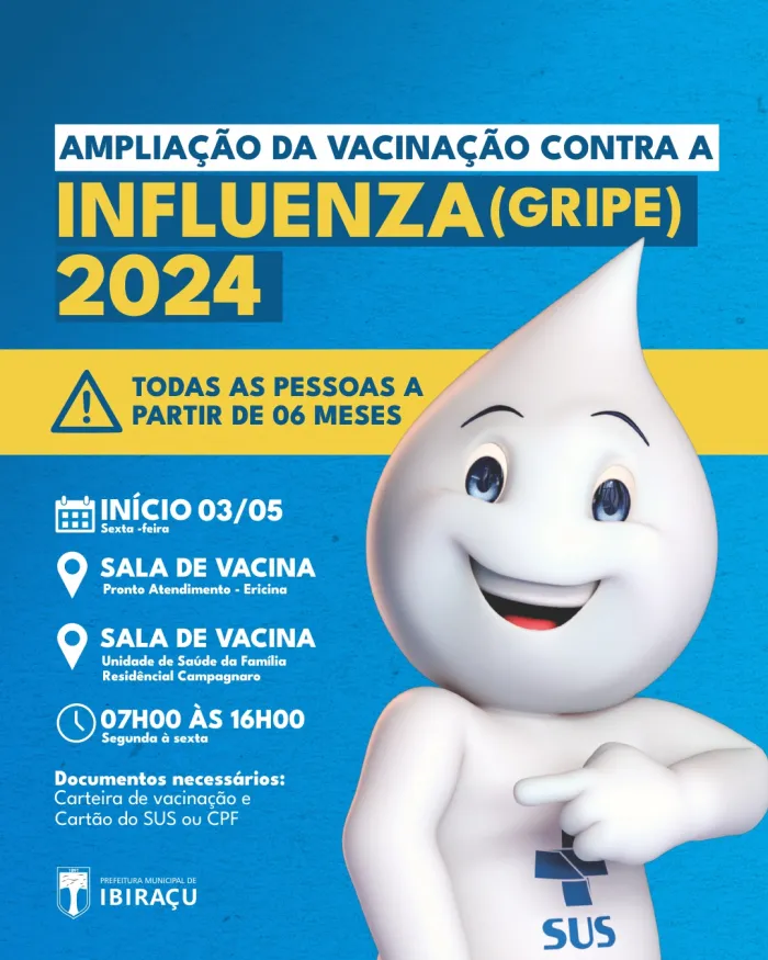 AMPLIAÇÃO DA VACINAÇÃO CONTRA INFLUENZA (GRIPE)