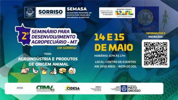 Sorriso vai sediar 2º Seminário para Desenvolvimento Agropecuário de Mato Grosso