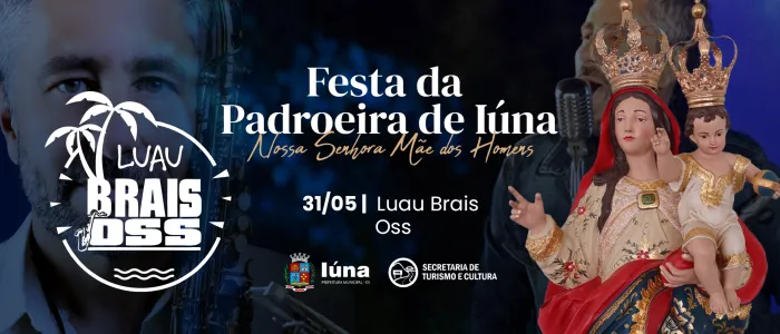Cantor Brais Oss estará em Iúna para a Festa da Padroeira