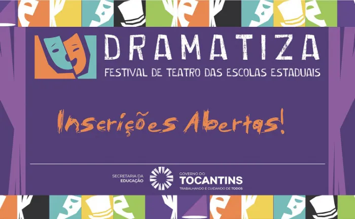 Seduc abre inscrições para o 1° Dramatiza Tocantins das Escolas Estaduais