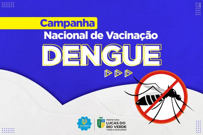 Vacinação contra a dengue para crianças de 10 a 14 anos inicia nesta quarta-feira (08)