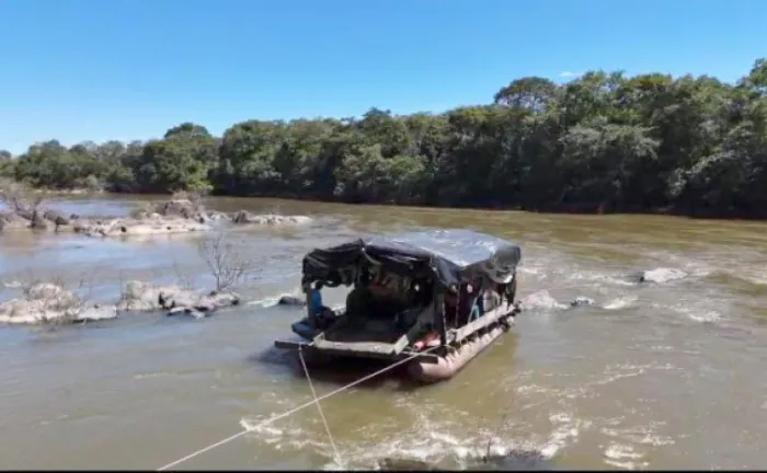 Em Natividade, Polícia Militar desarticula garimpo ilegal no Rio Manoel Alves 