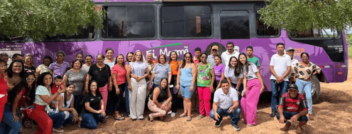 Ônibus Lilás leva serviços e informações ao município de Pedro Laurentino