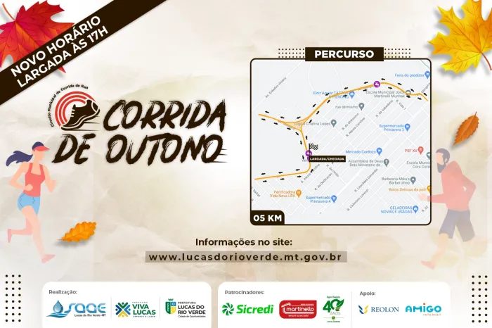 Esporte: Corrida de Outono já tem percurso definido