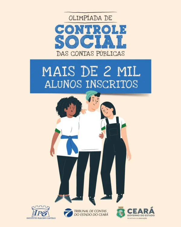1ª Olímpiada do Controle Social das Contas Públicas tem mais de 2 mil alunos inscritos