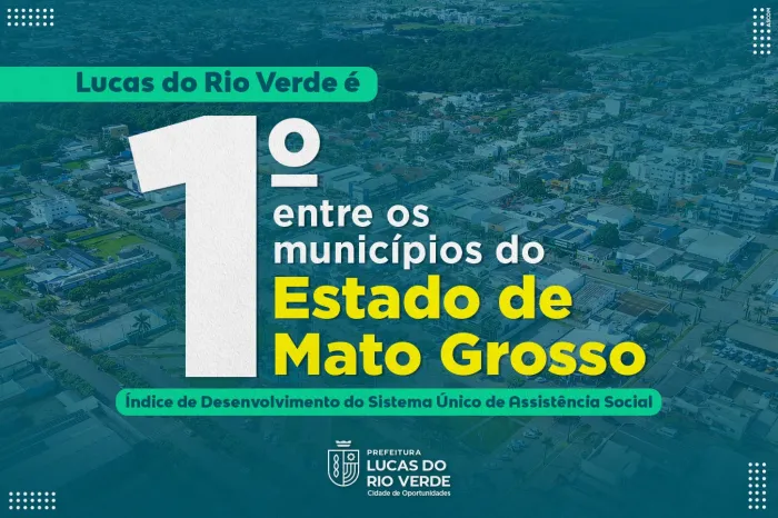 Assistência Social: Lucas do Rio Verde lidera ranking do IDSUAS em Mato Grosso
