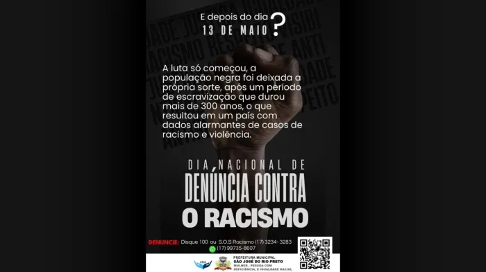 Dia 13 de maio enseja reflexão coletiva