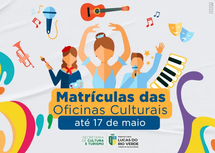 Oficinas Culturais estão com novas vagas abertas até sexta-feira (17)