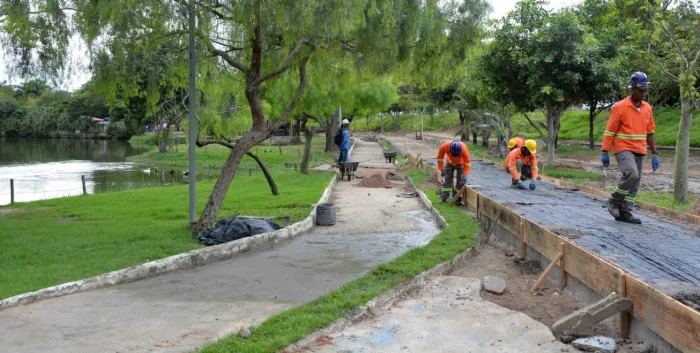 Requalificação de drenagem do Parque da Lagoa entra na fase final