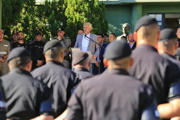 Governador Ronaldo Caiado no lançamento da Operação “Brasil É Um Só”: “Não é hora de política, é hora de solidariedade e união” (Fotos: André Saddi)