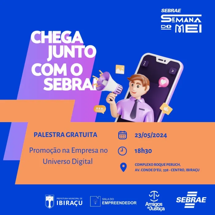 Sebrae oferece palestra presencial gratuita sobre promoção na empresa no universo digital