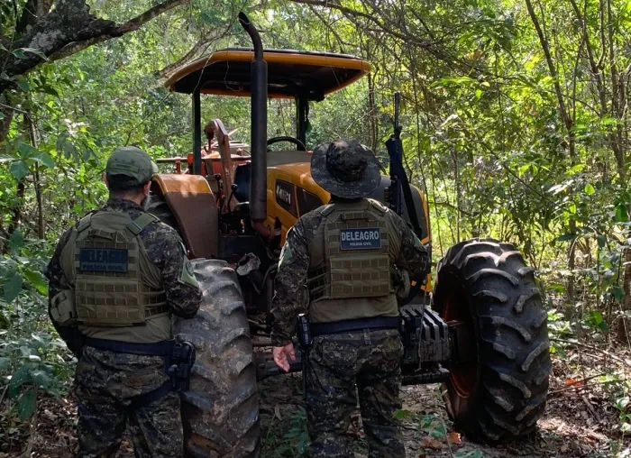 Polícia Civil recupera maquinários agrícolas furtado e prende receptador em flagrante em Coxim