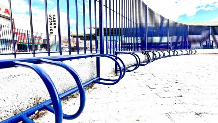 Terceiro bicicletário público é instalado no Terminal Norte