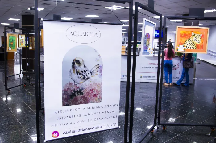 Exposição É Bem Mato Grosso reúne obras em aquarela retratando as belezas naturais de MT