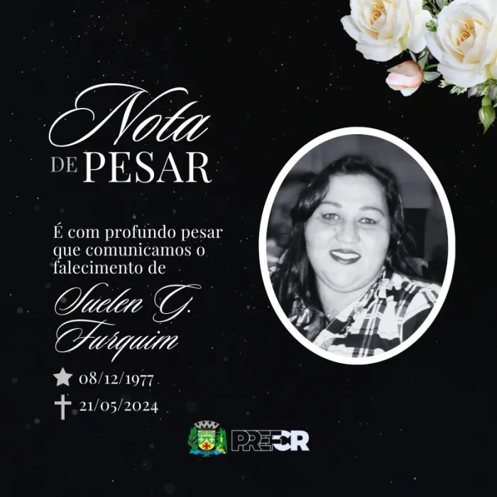 Prefeitura emite nota de pesar pelo falecimento da ex-servidora Suelen...