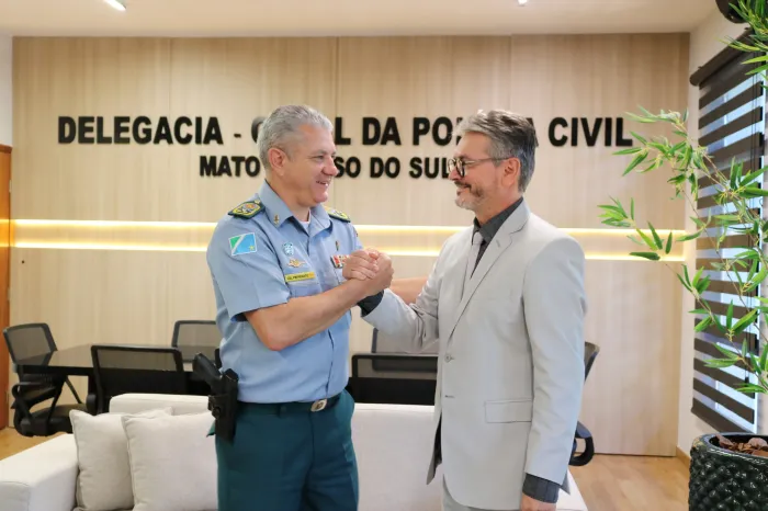 Delegado-Geral da Polícia Civil recebe visita institucional do Comandante-Geral da Polícia Militar