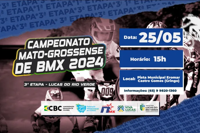 Lucas do Rio Verde recebe 3ª etapa do campeonato estadual de BMX