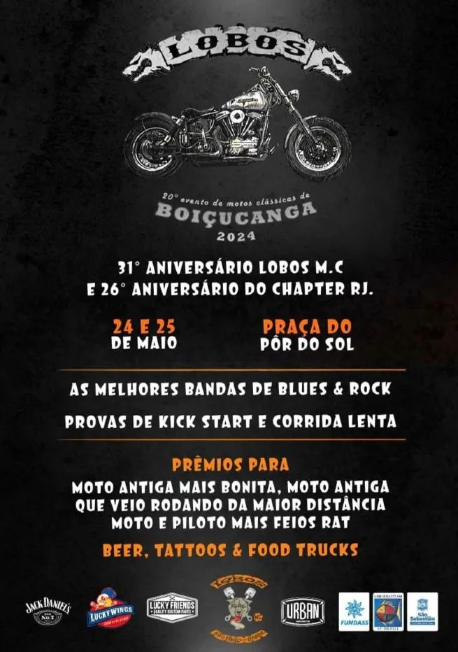 Praça Pôr do Sol recebe 20º Encontro de Motos Clássicas de Boiçucanga neste fim de semana