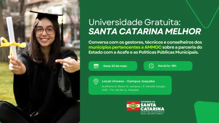 Joaçaba sedia reunião de gestores e técnicos da Assistência Social para apresentar benefícios do Programa Universidade Gratuita