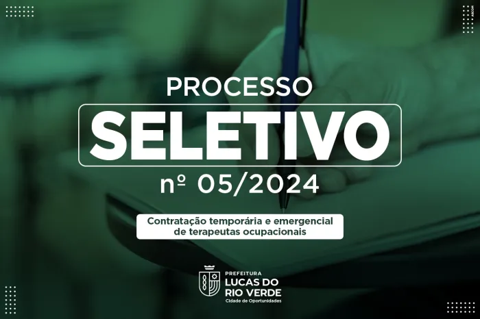 Prefeitura de Lucas do Rio Verde abre seletivo para contratação de terapeutas ocupacionais