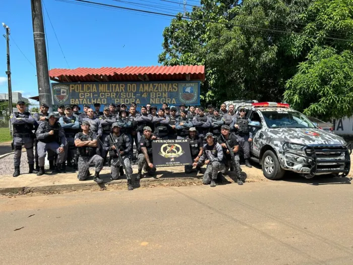 Polícia Militar do Amazonas realiza instrução para controle de distúrbios civis em Humaitá