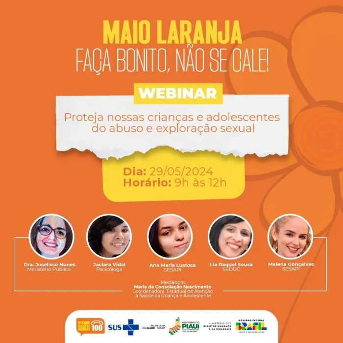 Sesapi promove evento sobre combate ao abuso sexual infantil na quarta (29)