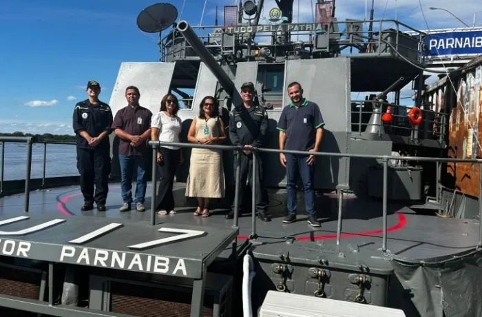 Equipe do Detran-MS faz visita técnica à Marinha de Ladário e conhece Projeto Soldado Cidadão