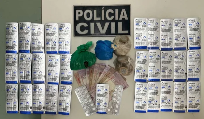 Homem em posse de entorpecentes é preso em flagrante pela PCCE no Crato