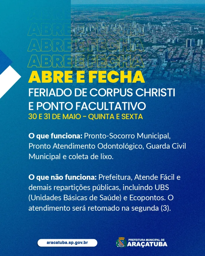 PONTO FACULTATIVO CORPUS CHRISTI