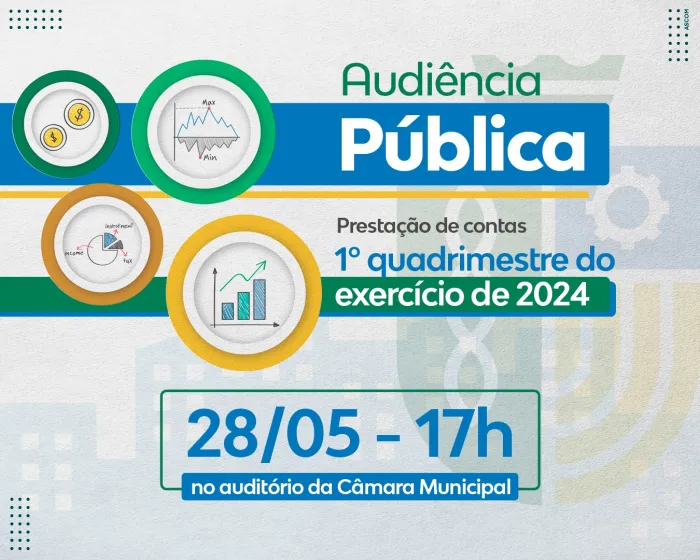 Transparência: Prefeitura apresenta prestação de contas do 1º quadrimestre de 2024 nesta terça-feira (28)