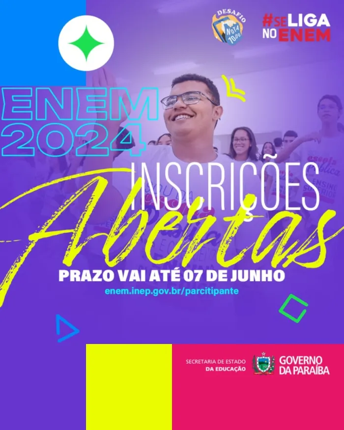 Estão abertas as inscrições para o Enem 2024