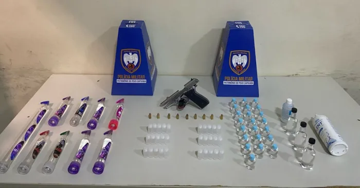 10º BPM apreende pistola e recupera Motocicleta em Guarapari