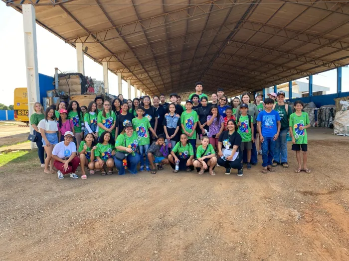 Estudantes visitam Horto Municipal e Ecoponto de Lucas do Rio Verde
