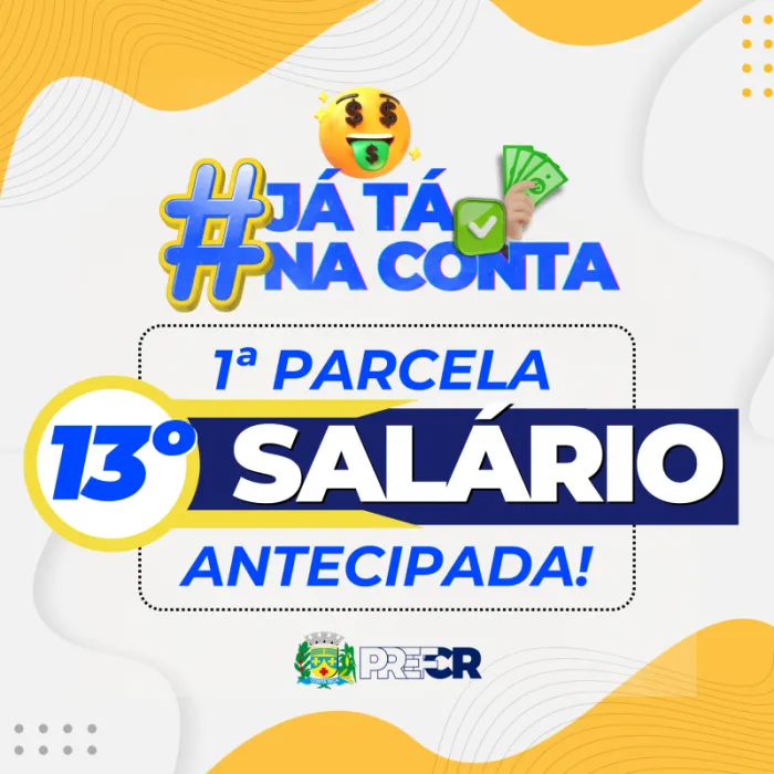 Com as contas em dia, Prefeitura de Costa Rica paga 50% do 13º salário dos...