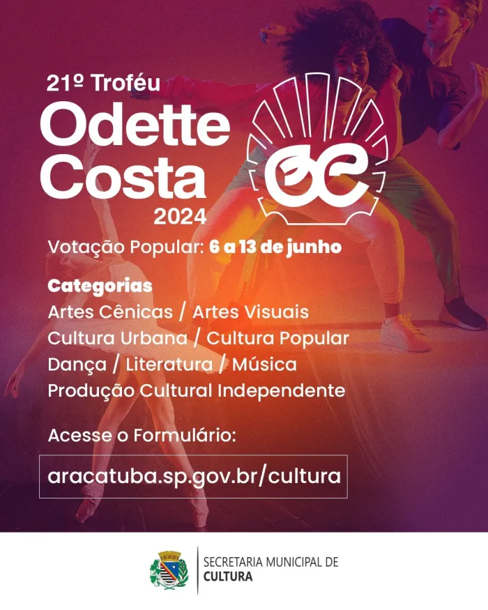 Fase de votação do 21º Prêmio Odette Costa tem início hoje