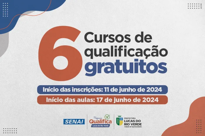 Qualifica Lucas abre inscrições para 6 cursos gratuitos dia 11